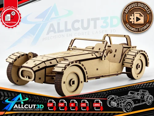 Lotus 7 3D Corte laser | 179 Pieces