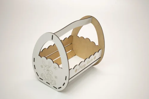 Cesta de Pascua SVG para Glowforge - Archivos para Corte Láser y Manualidades Creativas