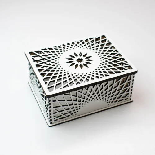 Cajas decorativas con estrella para corte láser - Archivo compatible con Glowforge