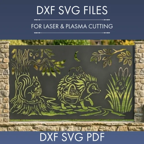 Panel de Vallas Cortadas con Láser DXF SVG