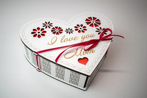 Caja de corte láser SVG para el Día de la Madre - Diseño personalizable y fácil de usar