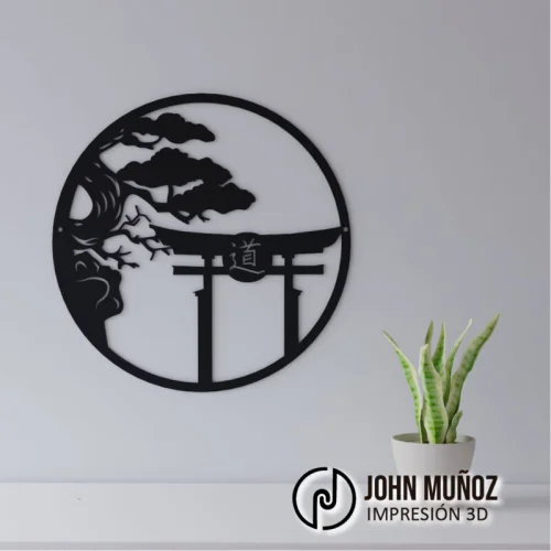 Torii Japonés Minimalista – Decoración Zen para Corte Láser