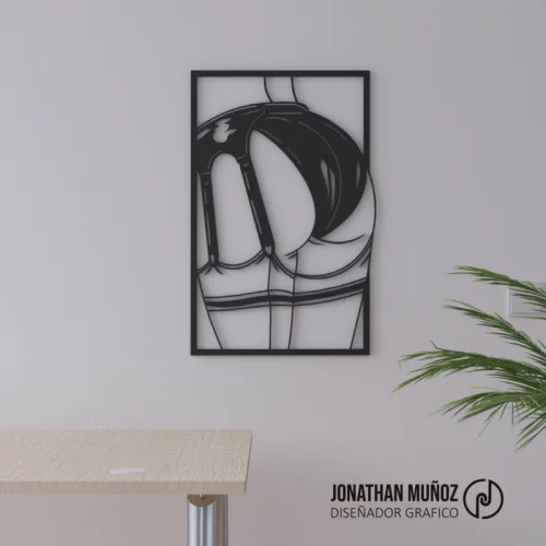Sexy body - Cuadro decorativo- plantilla cnc laser-SVG-PDF