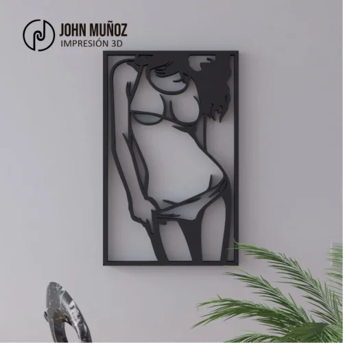 Pasion-cuadro decorativo-picaro-arte para CNC laser