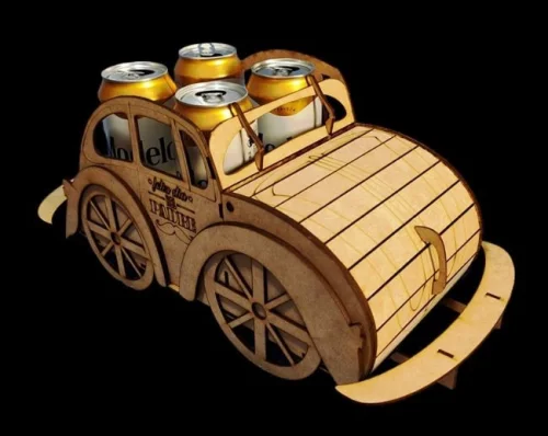 Corte láser de archivo Bocho: diseño botanero para cerveza y caramelos en formatos digitales vectoriales