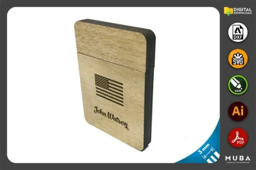 Tarjetero de Madera Personalizado para Bolsillo - Diseño Elegante y Funcional