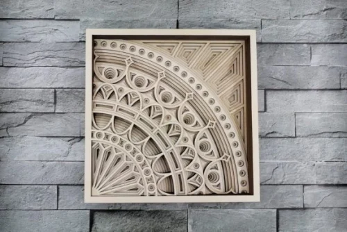 Mándala Decorativo para Corte Láser - Diseño Personalizado para Artesanía y Decoración