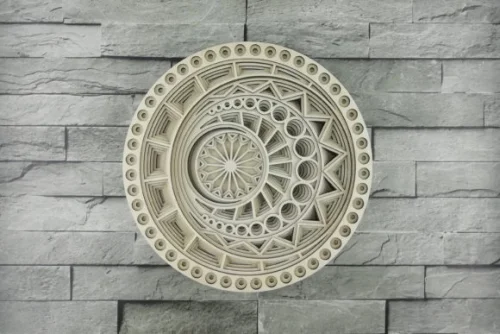 Mándala de Sol y Luna para Corte Láser - Diseño Creativo y Personalizable