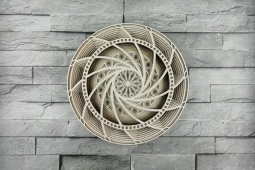 Mándala Ojo en Capas para Corte Láser | Diseño Creativo para Decoración y Manualidades