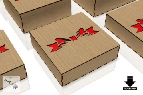 Caja de regalo personalizada y caja de flores cortada con láser para ocasiones especiales