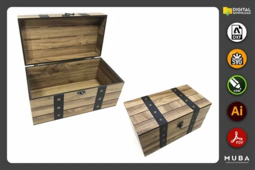Joyero Personalizado con Corte Láser - Caja de Regalo SVG para Manualidades y Decoración