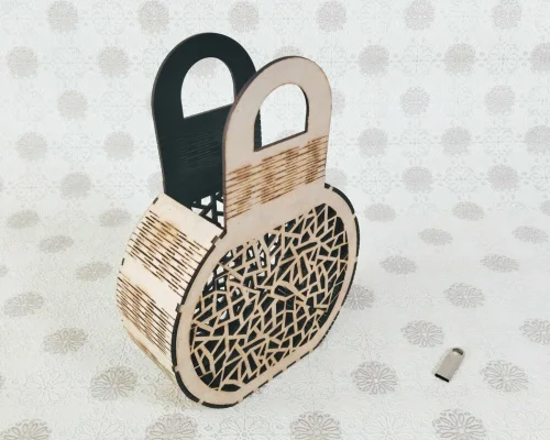 Cartera Flexible de Madera Personalizada para Corte Láser CNC - Regalos Únicos y Ecológicos