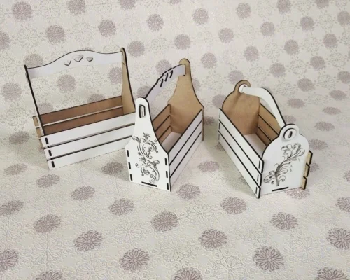 Canastas Decorativas Personalizadas para Corte Láser - Cestas Únicas para Regalar