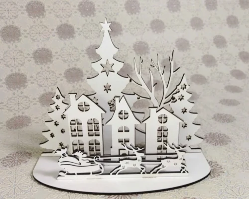 Archivos de Corte Láser CNC para Decoración Navideña Personalizada y Creativa
