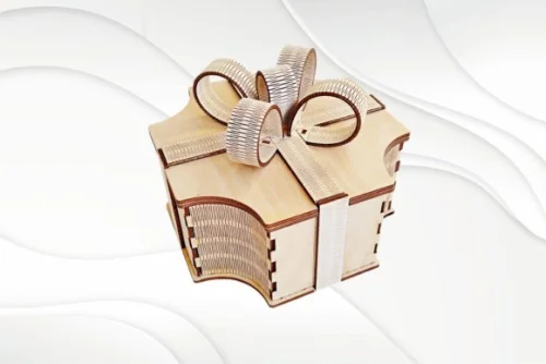 Caja de regalo personalizada para corte láser - Diseño único y artesanal