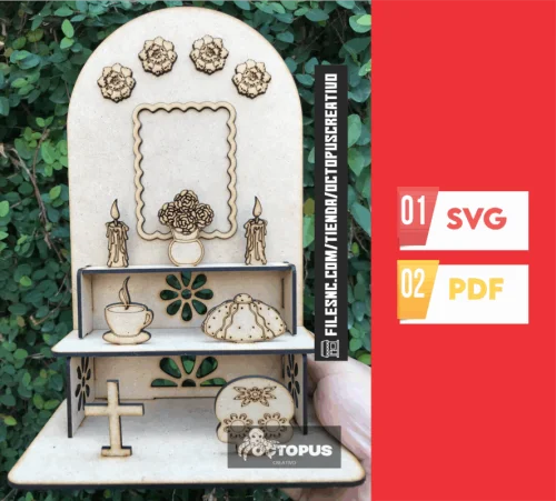 Día de Muertos Altar SVG – Kit Ofrenda Laser Cut File / Ofrenda Laser Cut File / Nicho Mexicano DIY| Day of the Dead