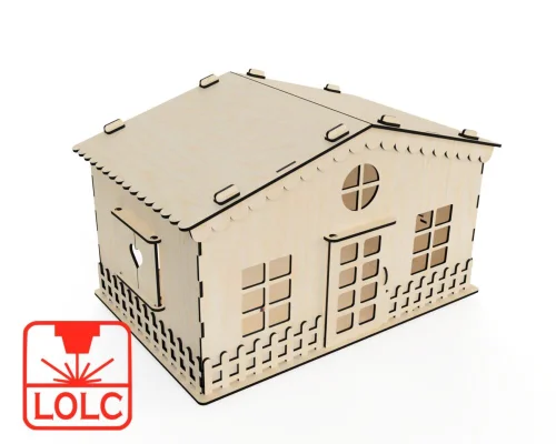 Casa de muñecas de corte láser personalizada | Juguete creativo para niñas