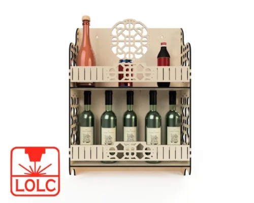 Estante de Pared Organizador de Cocina para Corte Láser - Montaje Fácil y Estilo Moderno
