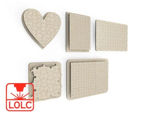 5 Rompecabezas para Corte Láser CNC - Diseño Creativo y Divertido para Proyectos de DIY