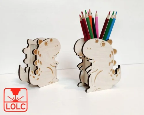 Organizador de Dinosaurios para Corte Láser - Archivos Vectoriales SVG y DXF para Manualidades