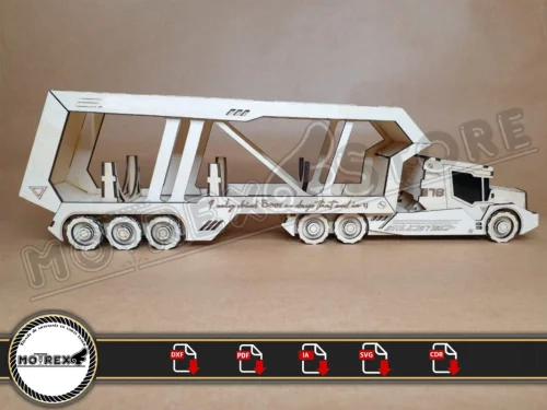 Archivos Camion porta cerveza futurista Cnc laser cut Dxf, Ai, Cdr, Pdf, Svg.