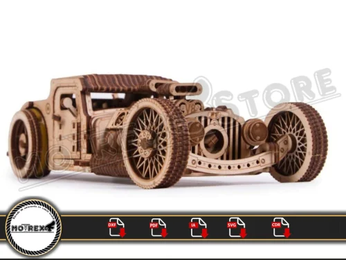 Archivos Hot Road Especial 3mm Cnc laser cut Dxf, Ai, Cdr, Pdf, Svg