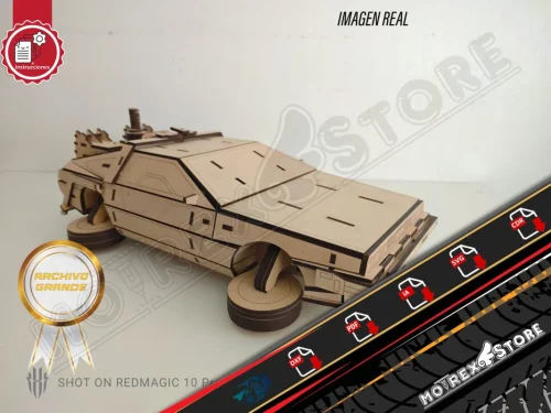 Archivos Delorean Volver al futuro 3mm Cnc laser cut Dxf, Ai, Cdr, Pdf, Svg