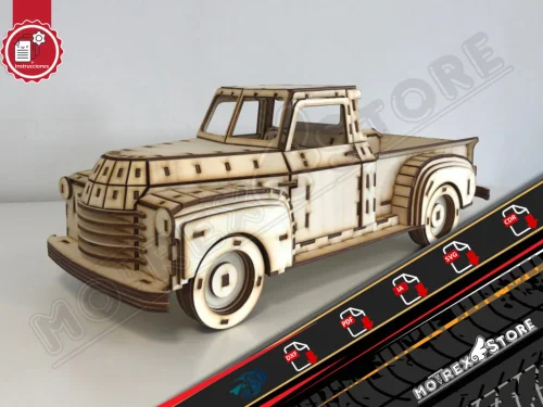Chevy Pickup 1948 3mm CNC Laser Cut File DXF, AI, CDR, PDF, SVG