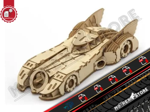 Archivos Batimovil 1995 3mm Cnc laser cut Dxf, Ai, Cdr, Pdf, Svg.