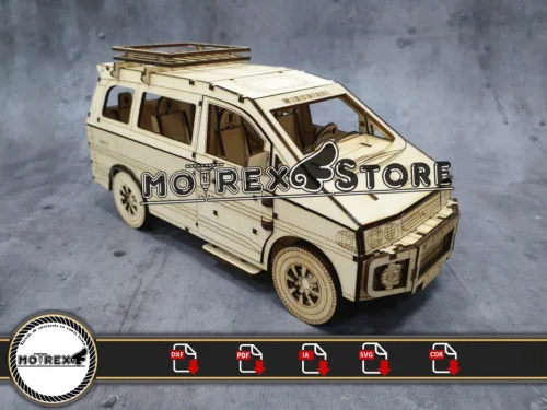Archivos Mitsubishi Delica 1996 3mm- Archivos DXF, AI, CDR, PDF y SVG.
