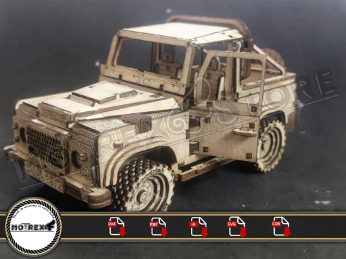 Archivso Land Rover Defender 3mm - Archivos DXF, AI, CDR, PDF y SVG