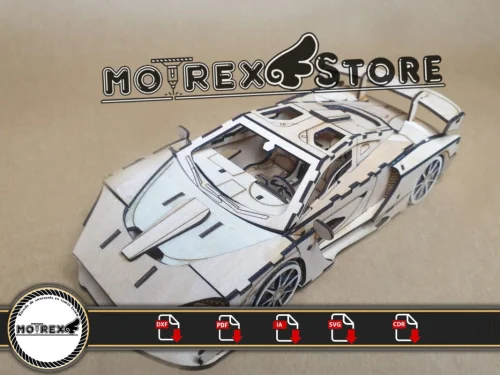 Archivos Mclaren Senna 3mm - Archivos DXF, AI, CDR, PDF, SVG