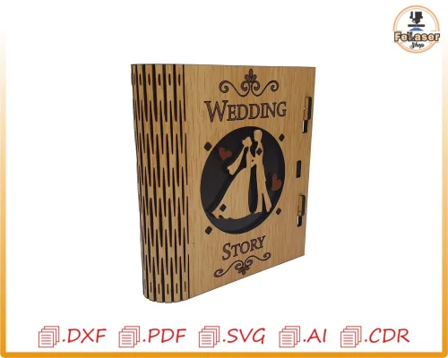 USB Personalizado para Bodas - Almacenamiento Creativo para Corte Láser de Recuerdos