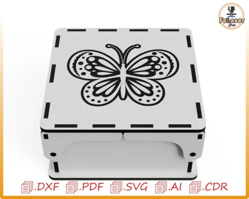 Caja Regalo Personalizada Abierta por Ambos Lados | Corte Láser Decorativa y Funcional