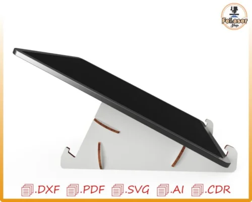 Porta tablet personalizable para corte láser - Diseño moderno y funcional para tu dispositivo