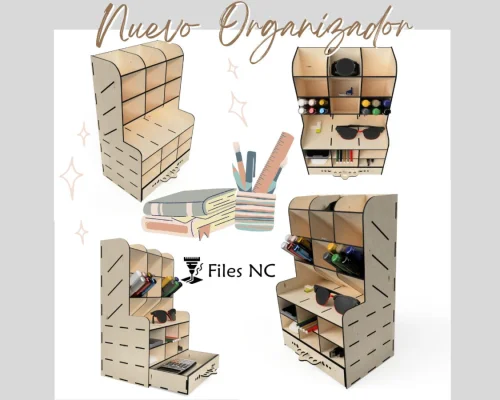 Organizador de Compartimentos Múltiples a Medida - Corte Láser Personalizado para Hogar y Oficina