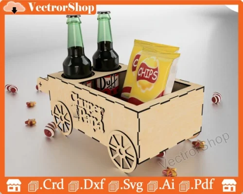 Carrito Chopper para Papá - Diseño de Corte Láser en PDF, SVG y DXF para Regalos Creativos y Decoración