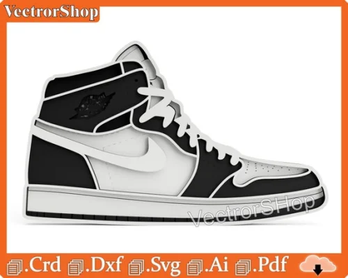 Zapatos Nike Jordan Vector para Corte Láser CNC - Plantillas y Decoración Athleisure