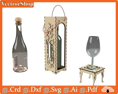 Caja de Vino de Corte Láser Personalizada - Regalo Único y Exclusivo para Celebraciones