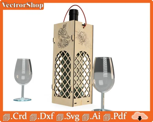 Regalo exclusivo de arte para amantes del vino - Decoración personalizada con corte láser