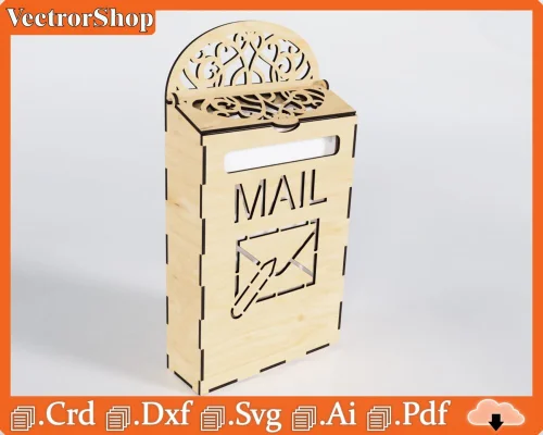 Caja de mensajes personalizable para corte láser CNC - Diseño único y versátil