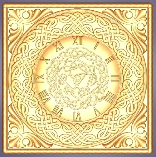 Reloj de Madera de Lujo en 3D – Diseño 'Antika' - 3