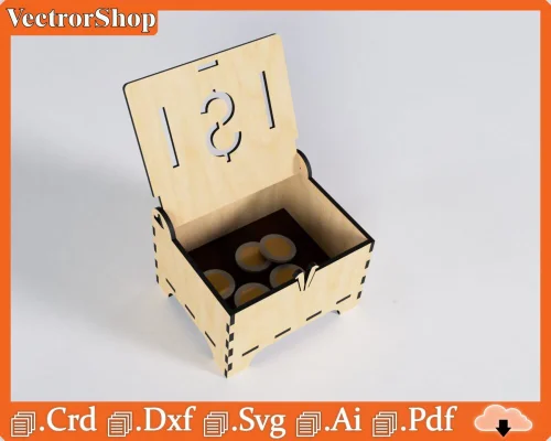 Cofre Decorativo de Corte Láser CNC - Diseños Personalizados para Artesanías Creativas
