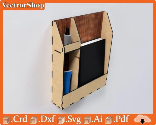Repisa de Pared Personalizada - Soporte para Corte Láser y Vectores CNC Optimizados