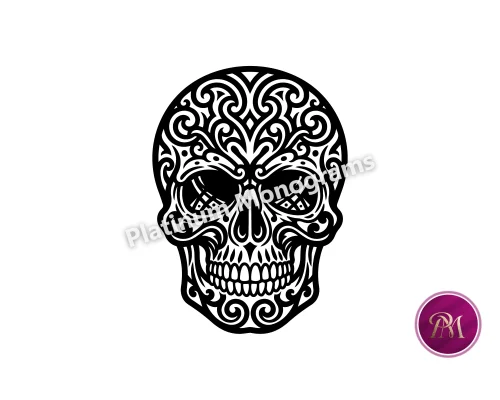 Diseño de Calavera Sofisticada en Madera