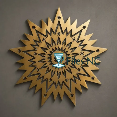 Mandala Geométrica – Diseño Digital para Decoración de Pared Cortada con Láser